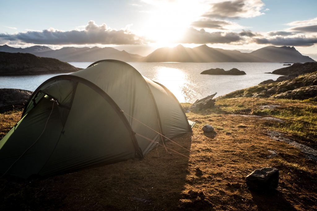 Acampando puedes despertar en donde quieras.